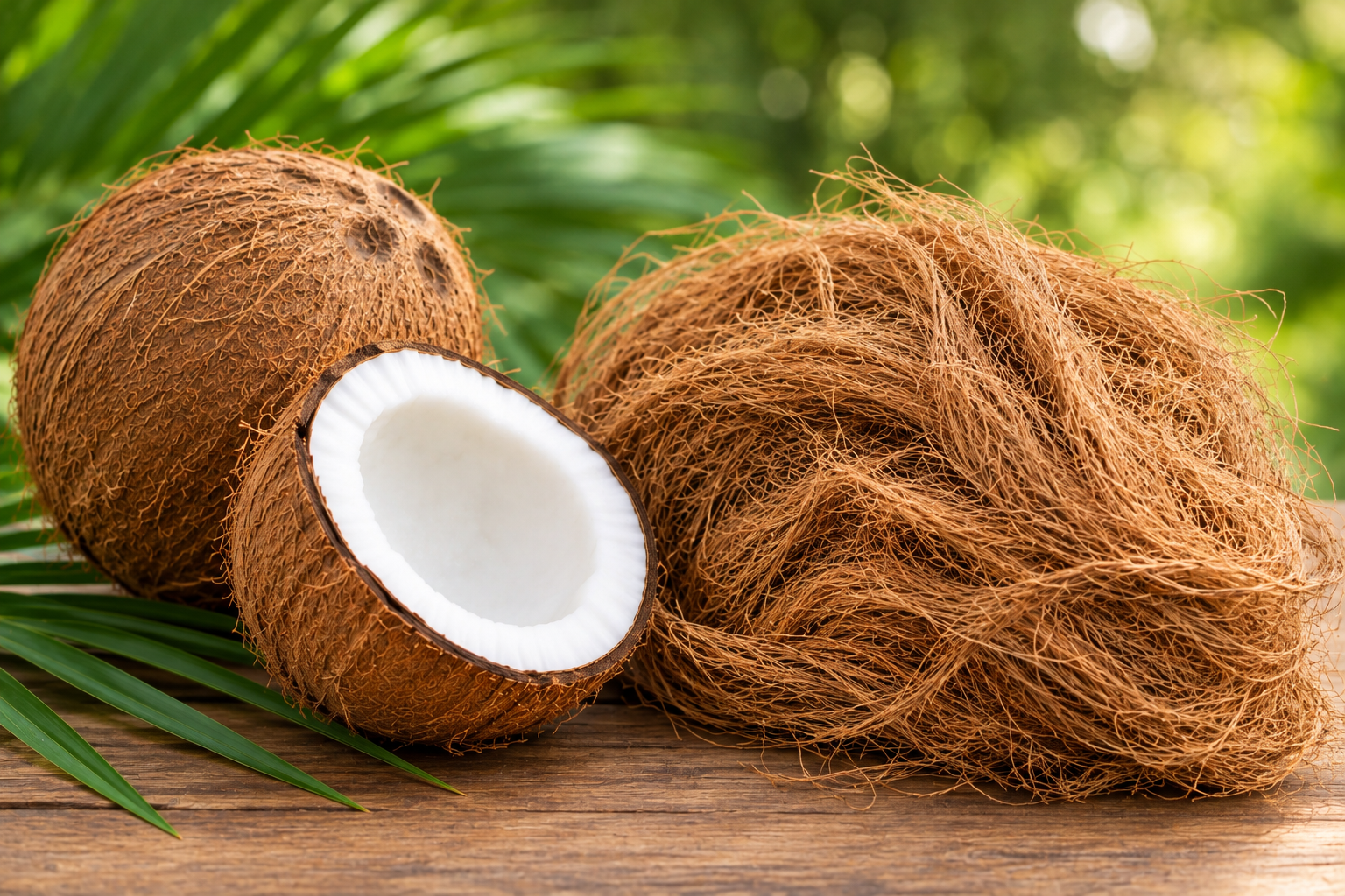 Natural coco fiber bundles